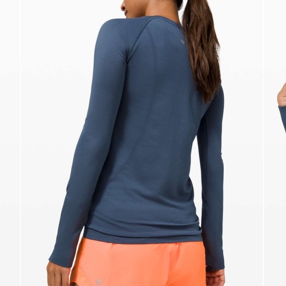 Swiftly Tech Long-Sleeve Shirt 2.0 Iron Blue - Picture 2 of 13